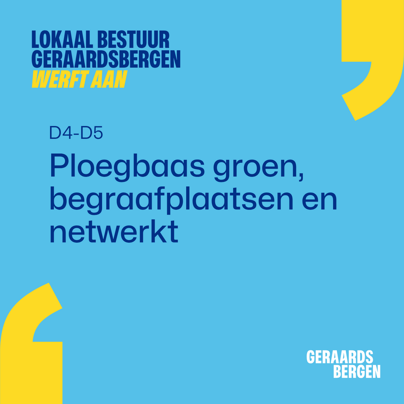 Ploegbaas groen, begraafplaatsen en netwerkt