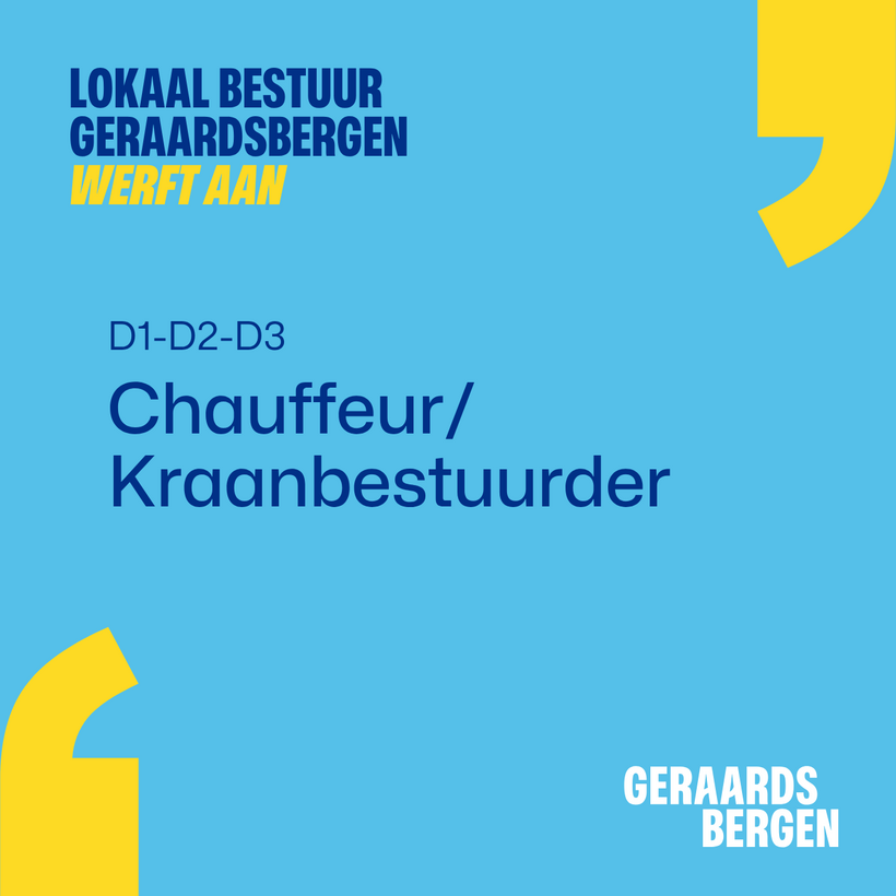 Chauffeur/Kraanbestuurder